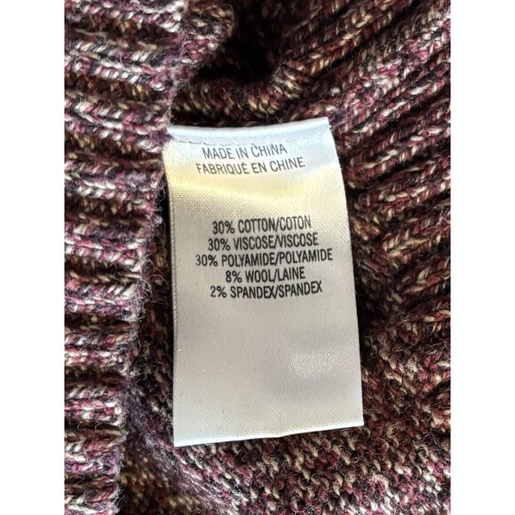 THEORY Eston T Quake Red Marled Pullover Sweater Men Large Crew Neck Knit - Picture 8 of 11